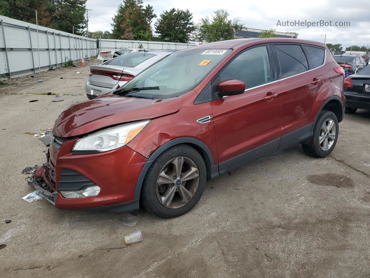 2015 Ford Escape Se Red vin: 1FMCU0GX1FUC87320