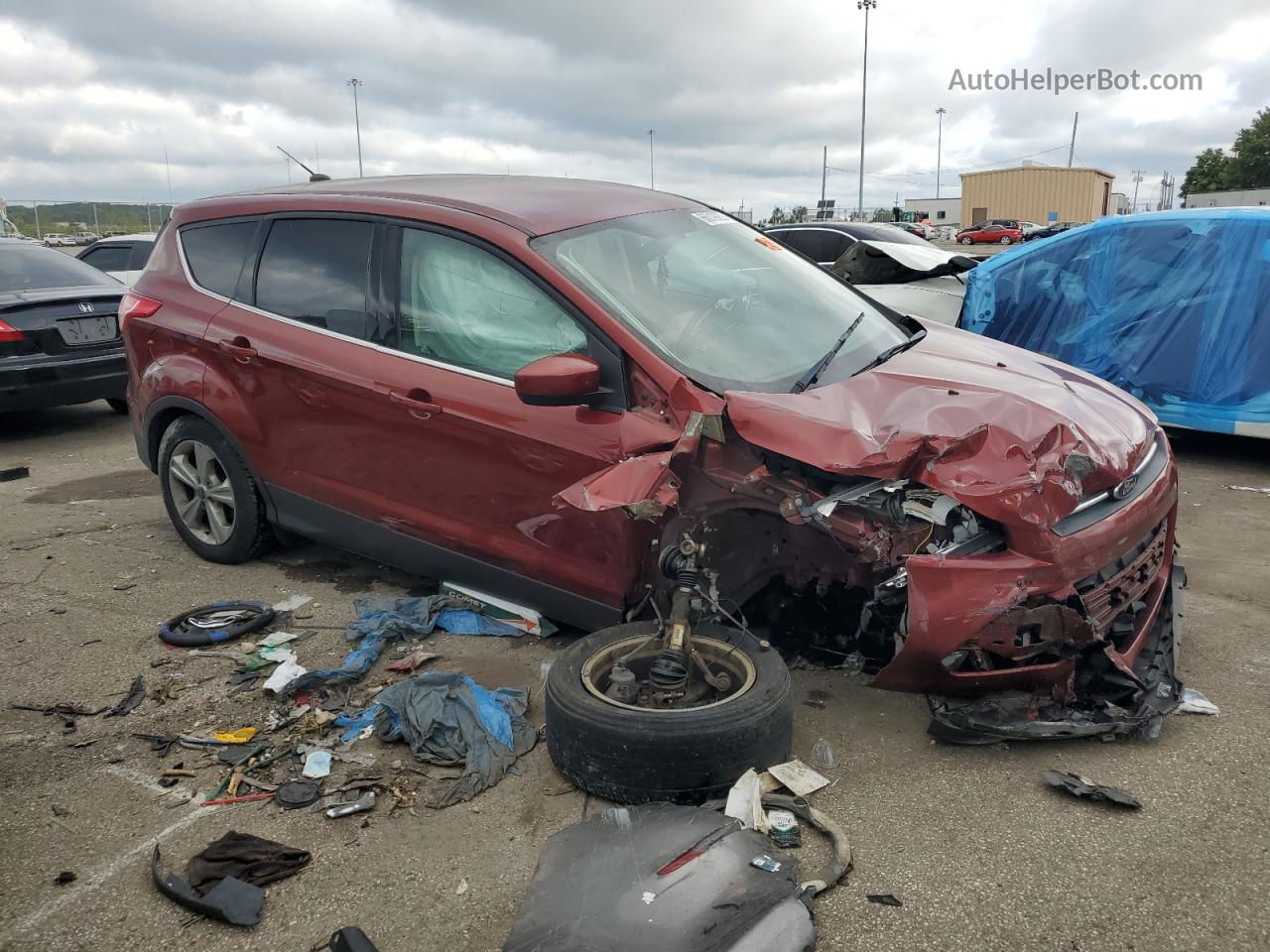 2015 Ford Escape Se Red vin: 1FMCU0GX1FUC87320