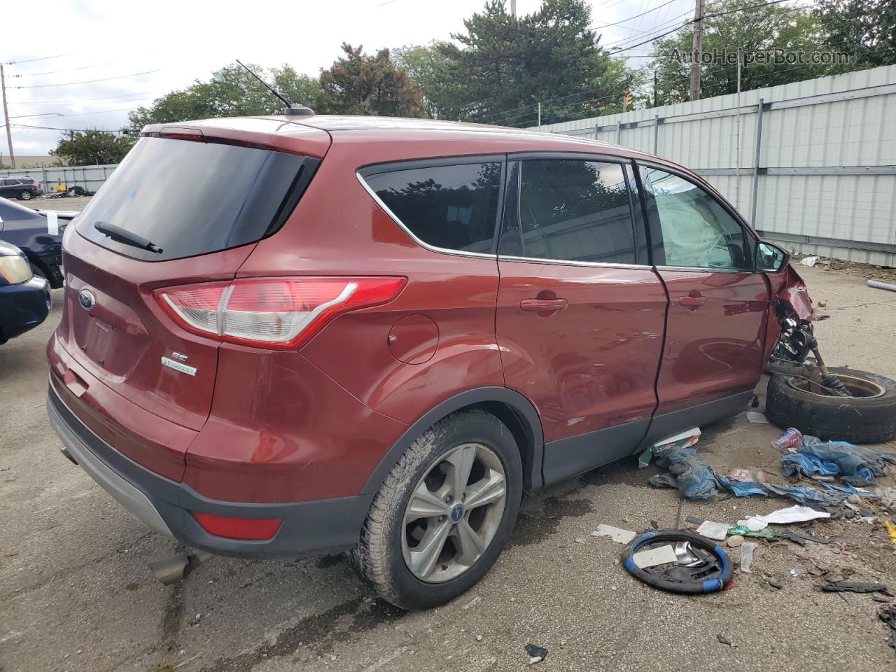 2015 Ford Escape Se Red vin: 1FMCU0GX1FUC87320