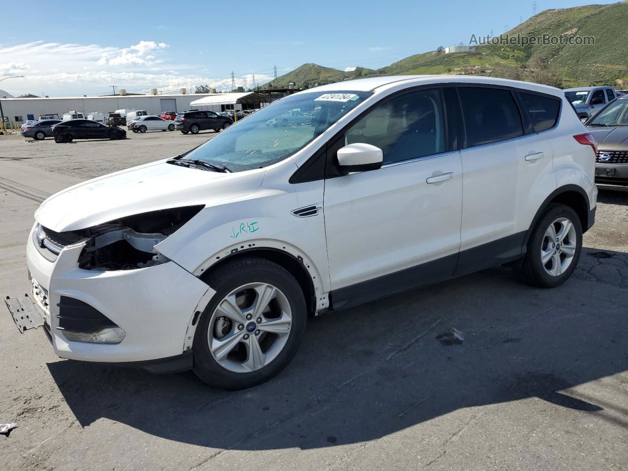 2016 Ford Escape Se White vin: 1FMCU0GX1GUC43934