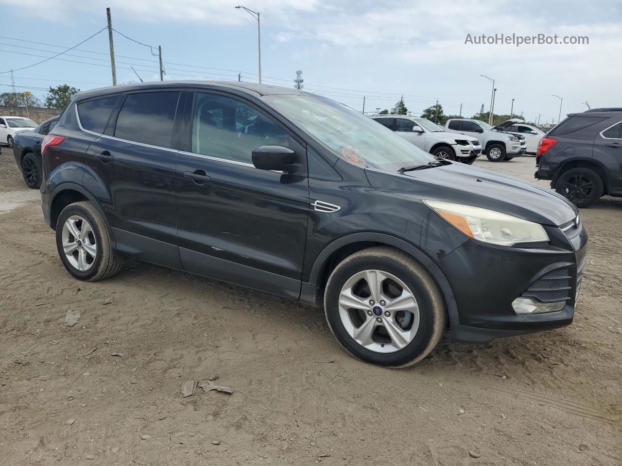 2013 Ford Escape Se Black vin: 1FMCU0GX2DUD15316