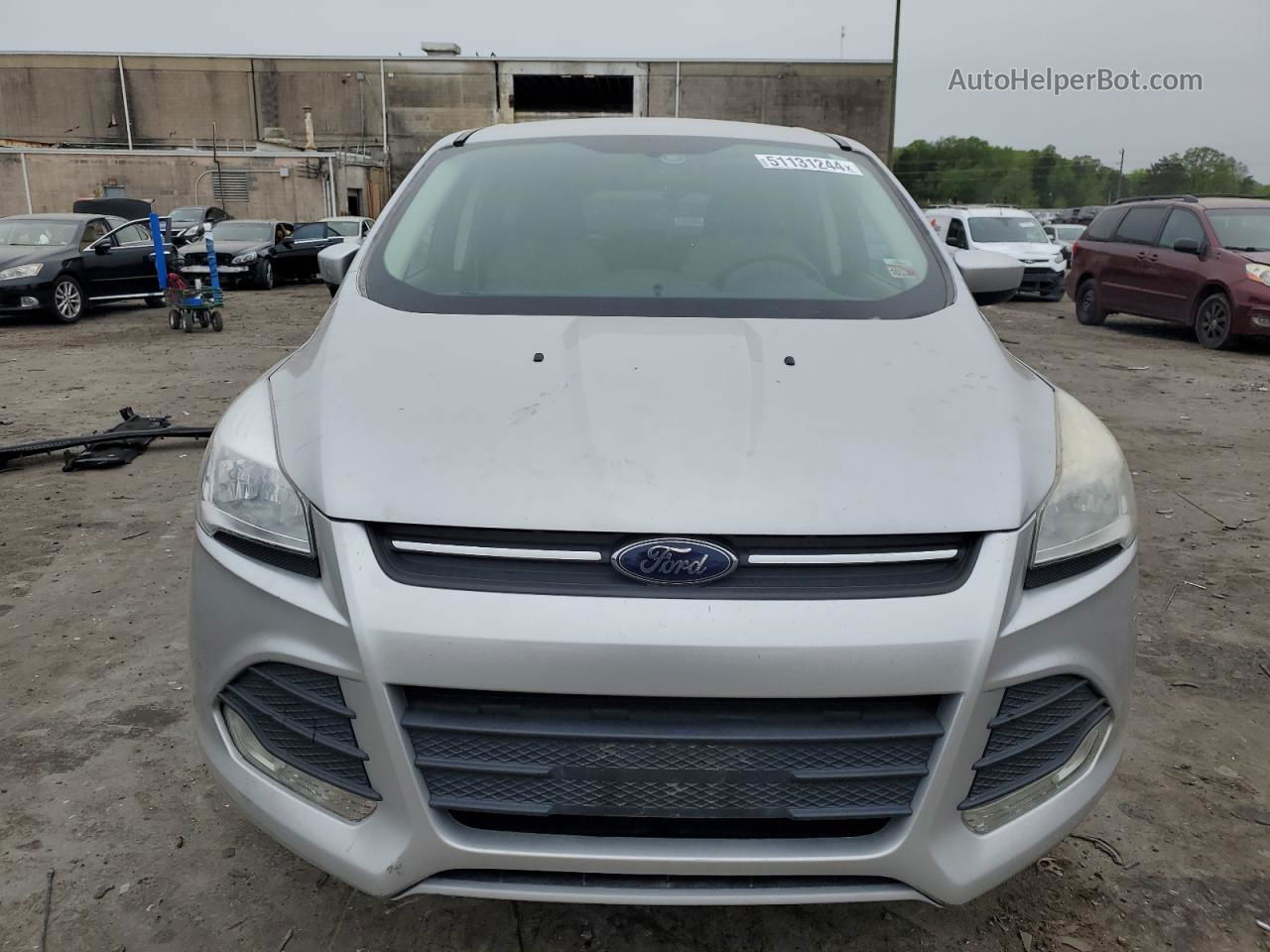 2013 Ford Escape Se Silver vin: 1FMCU0GX2DUD15543