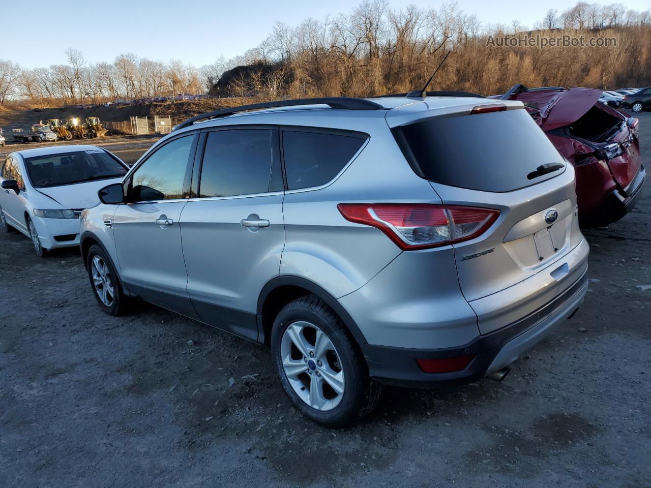 2014 Ford Escape Se Silver vin: 1FMCU0GX2EUA91157