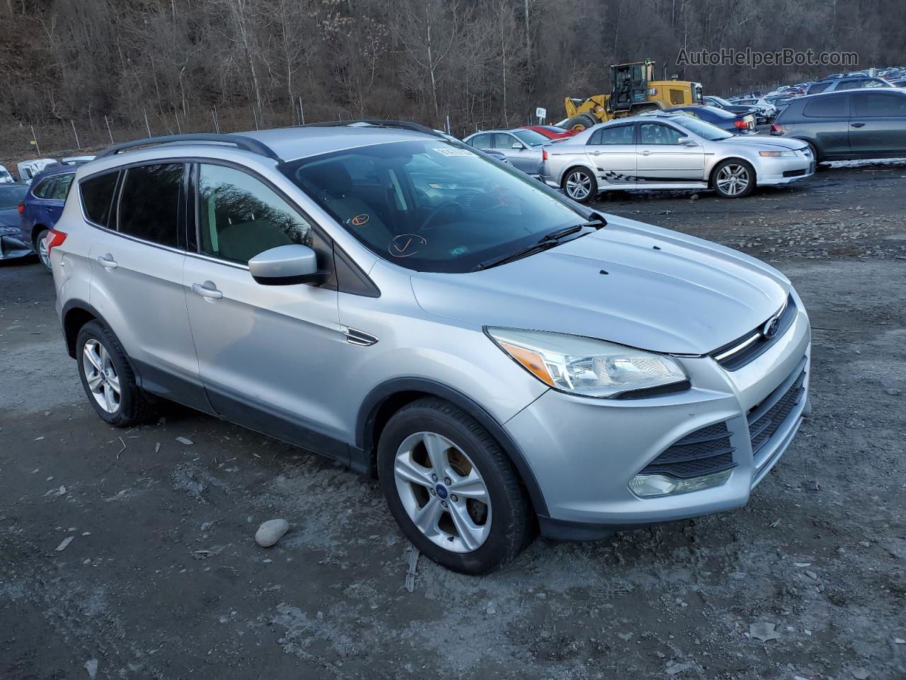 2014 Ford Escape Se Silver vin: 1FMCU0GX2EUA91157