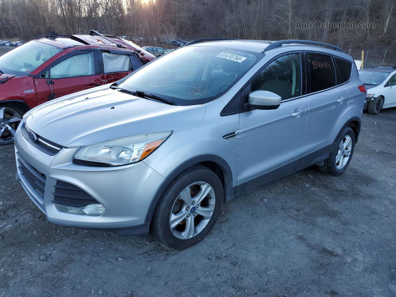 2014 Ford Escape Se Серебряный vin: 1FMCU0GX2EUA91157