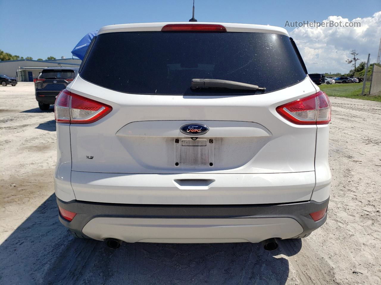 2014 Ford Escape Se White vin: 1FMCU0GX2EUC00944