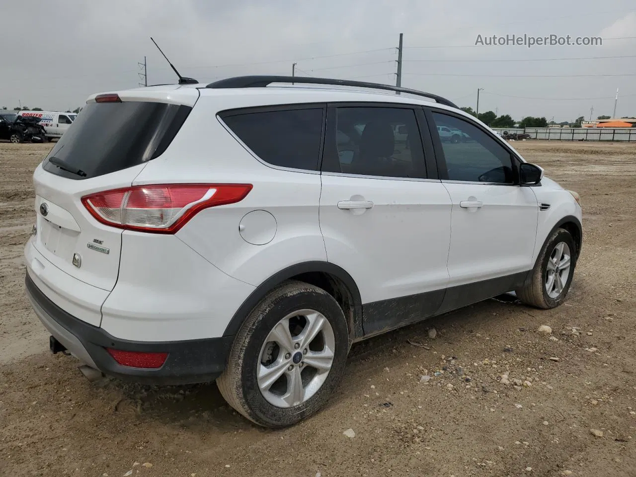 2014 Ford Escape Se White vin: 1FMCU0GX2EUC29909