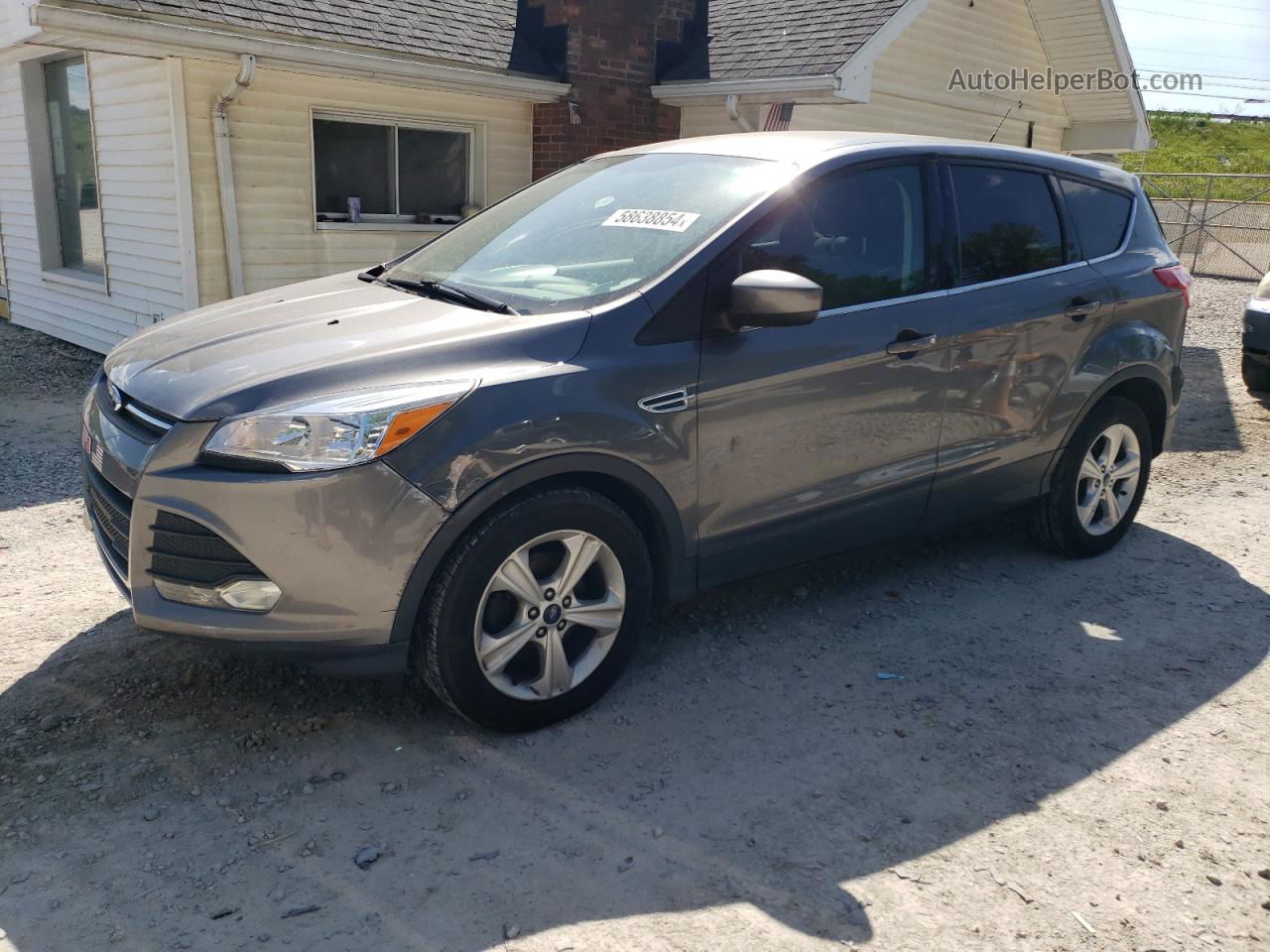 2014 Ford Escape Se Серый vin: 1FMCU0GX2EUD02759