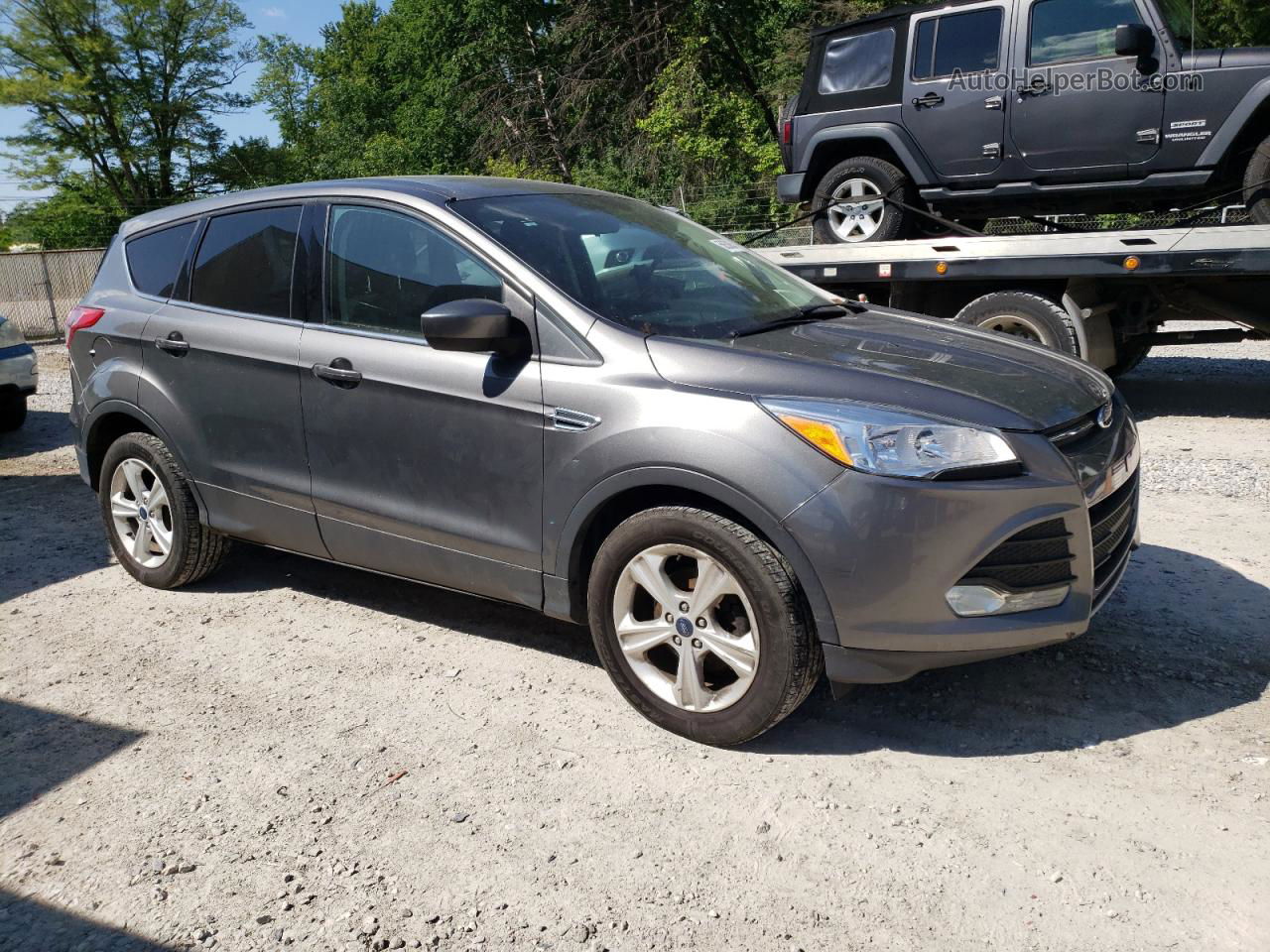 2014 Ford Escape Se Серый vin: 1FMCU0GX2EUD02759