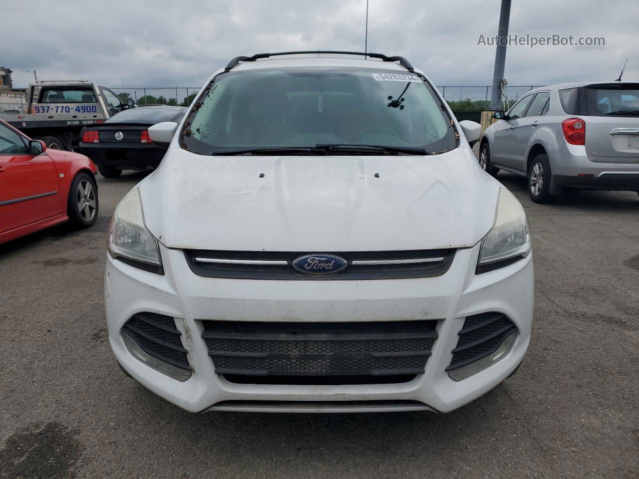 2014 Ford Escape Se Белый vin: 1FMCU0GX2EUD38242