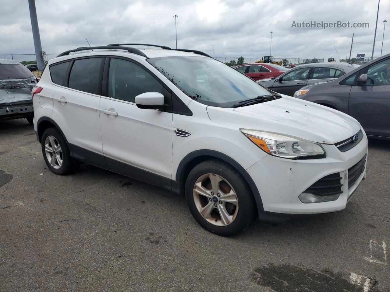 2014 Ford Escape Se White vin: 1FMCU0GX2EUD38242