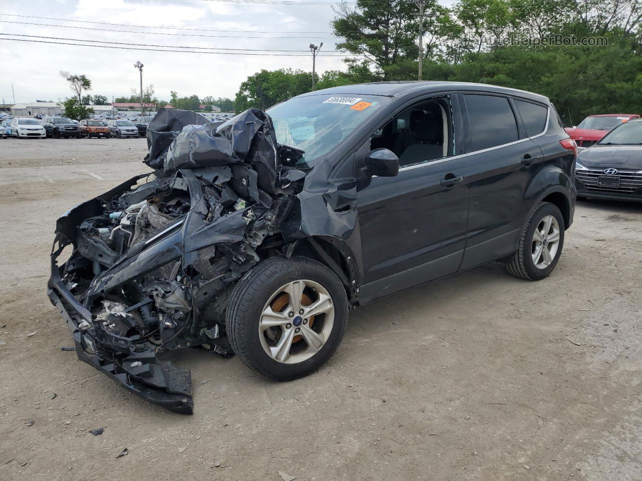 2015 Ford Escape Se Black vin: 1FMCU0GX2FUA60394