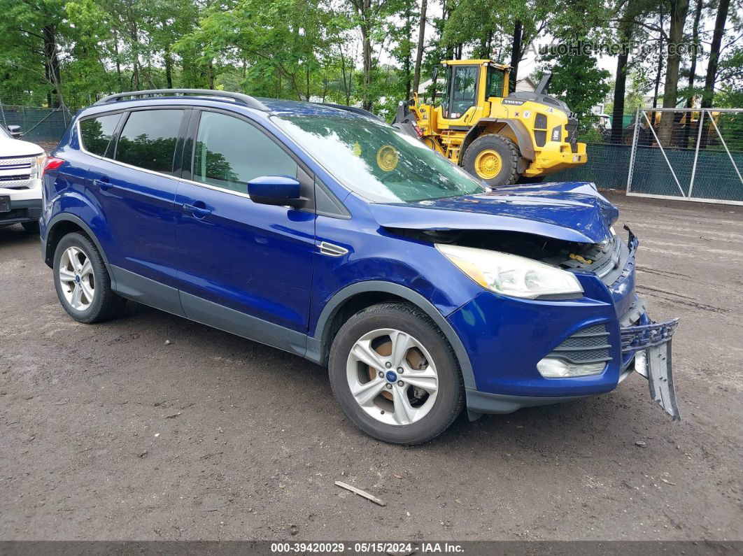 2015 Ford Escape Se Blue vin: 1FMCU0GX2FUB13613