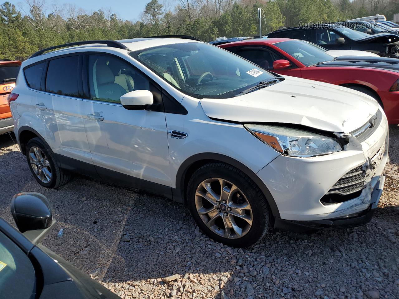 2016 Ford Escape Se White vin: 1FMCU0GX2GUA61790