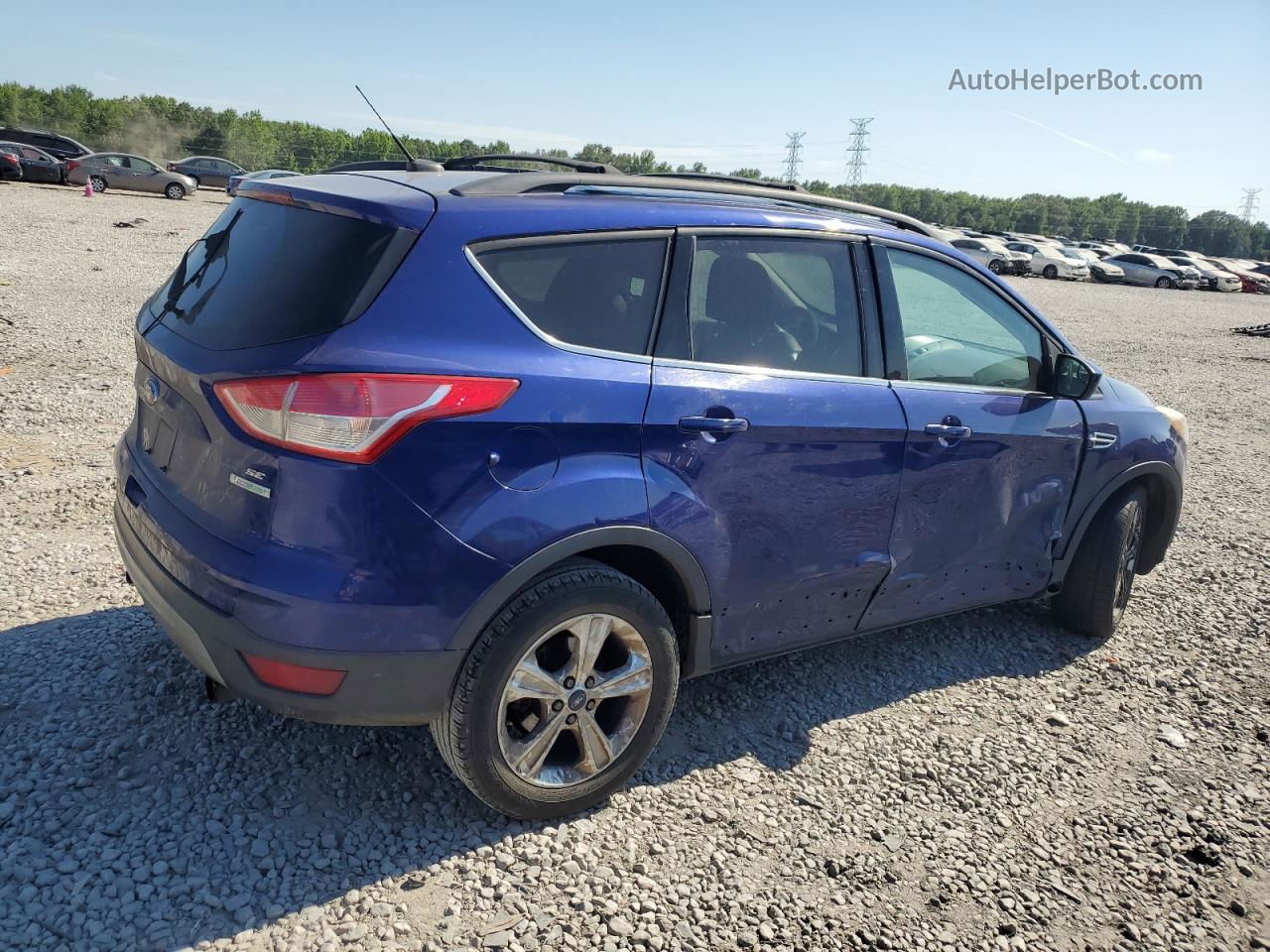 2013 Ford Escape Se Blue vin: 1FMCU0GX3DUA16644