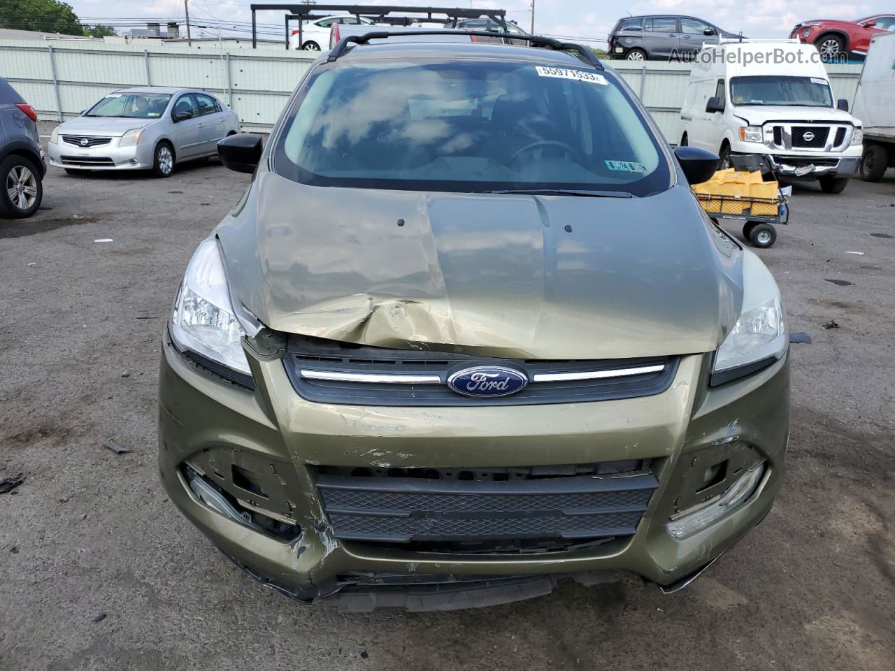 2013 Ford Escape Se Green vin: 1FMCU0GX3DUD87707