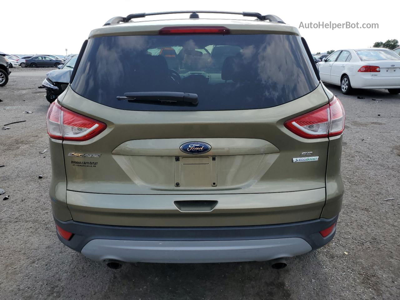 2013 Ford Escape Se Green vin: 1FMCU0GX3DUD87707