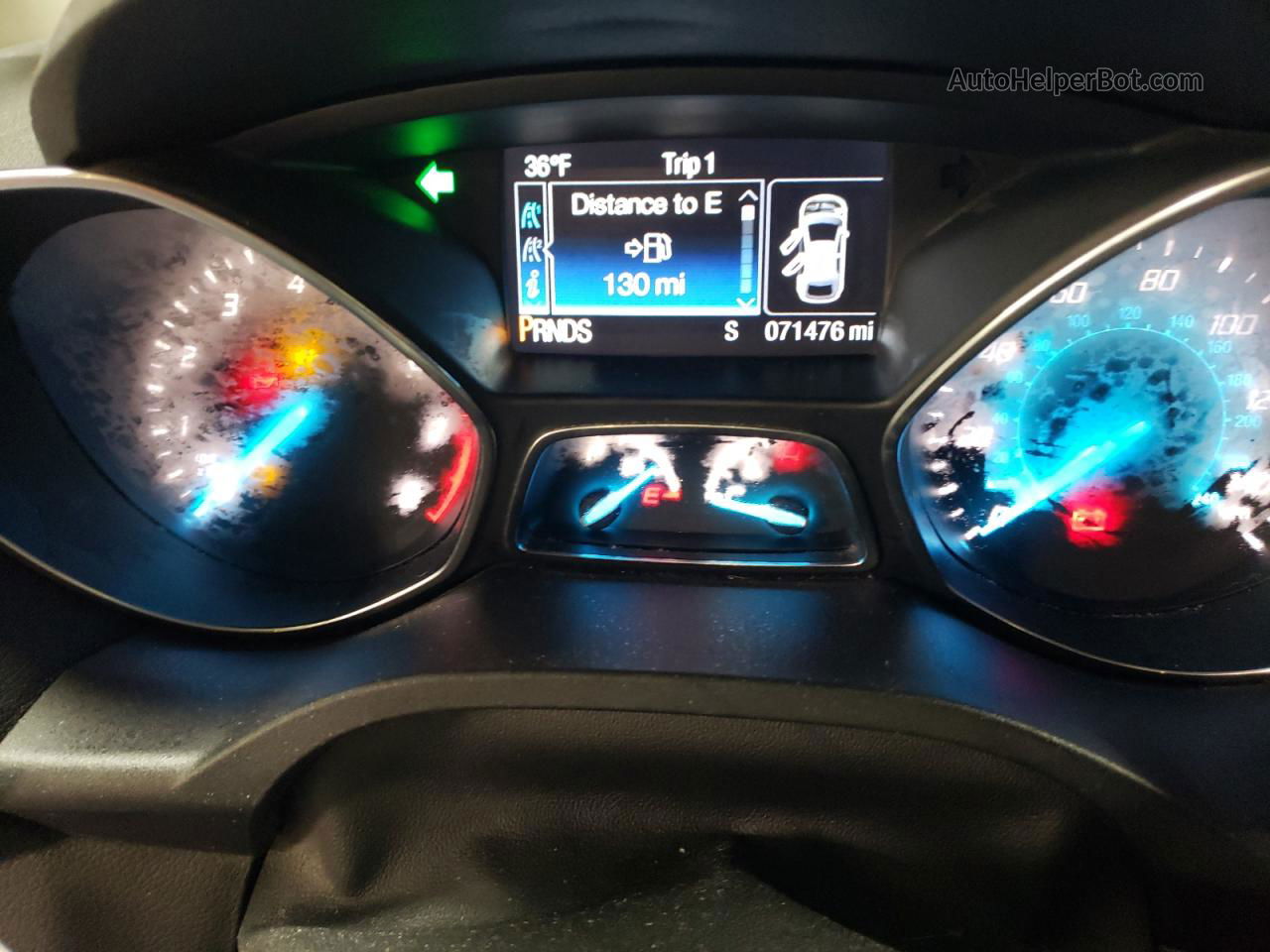 2014 Ford Escape Se Черный vin: 1FMCU0GX3EUB24263