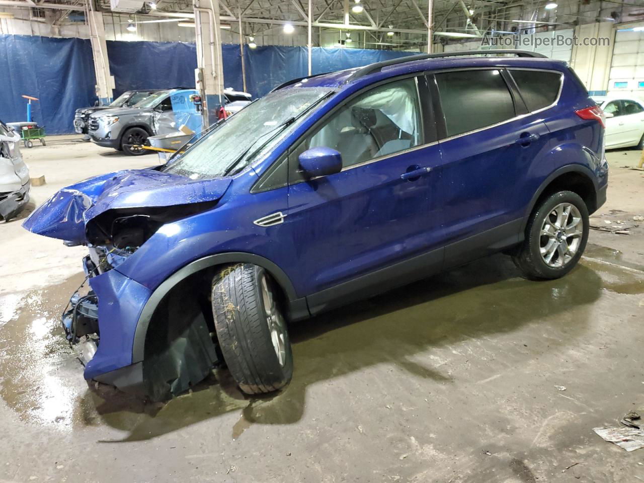 2014 Ford Escape Se Синий vin: 1FMCU0GX3EUC43706