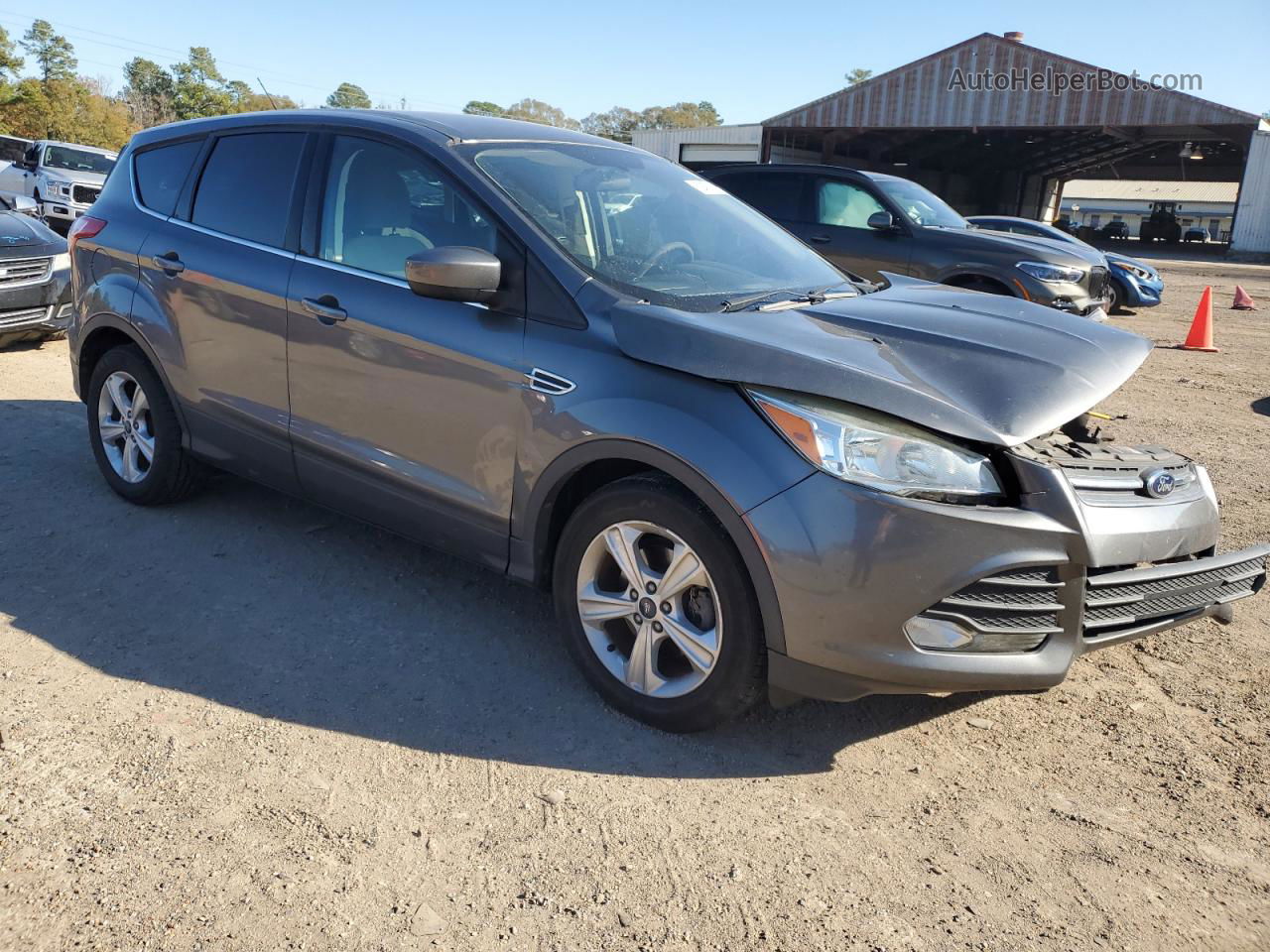 2014 Ford Escape Se Gray vin: 1FMCU0GX3EUC64894