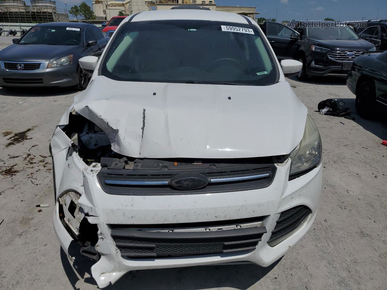 2015 Ford Escape Se White vin: 1FMCU0GX3FUA28599