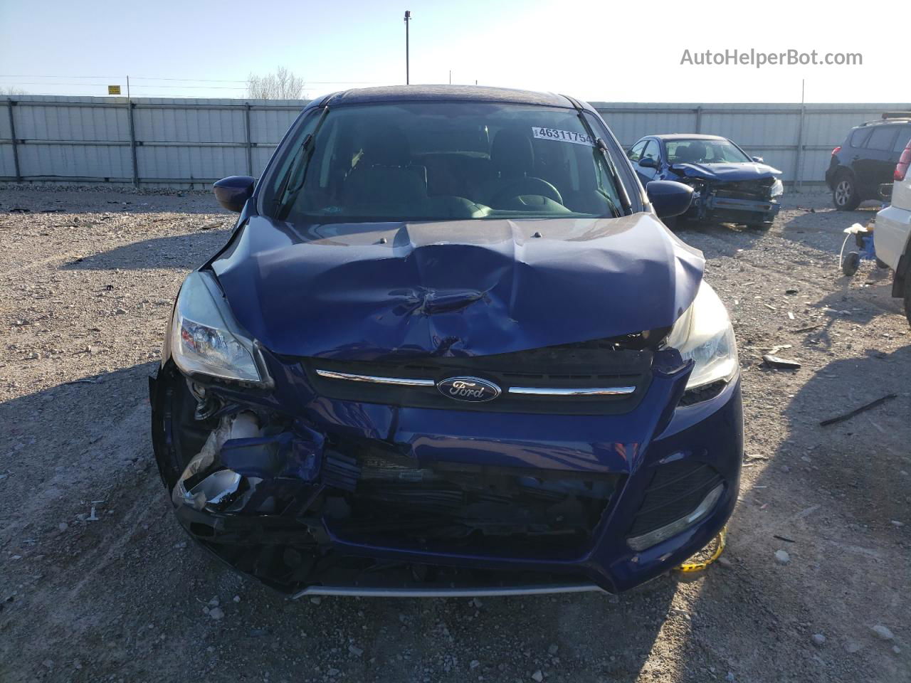 2015 Ford Escape Se Blue vin: 1FMCU0GX3FUA50862