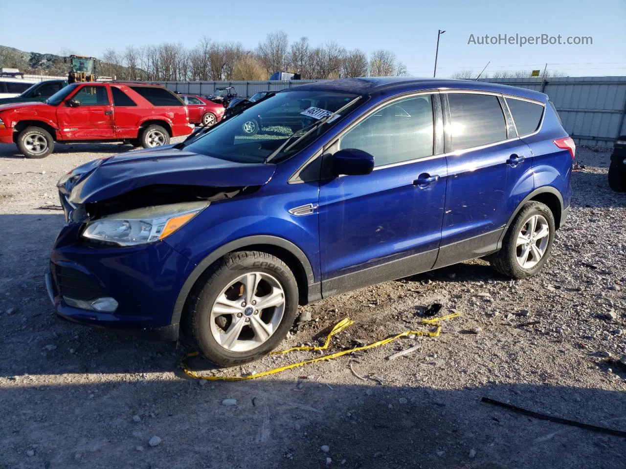 2015 Ford Escape Se Blue vin: 1FMCU0GX3FUA50862