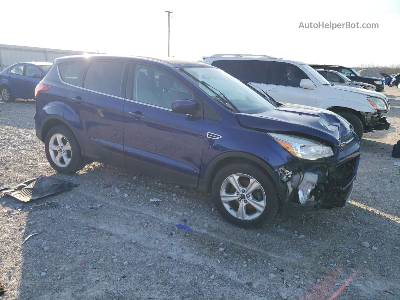 2015 Ford Escape Se Blue vin: 1FMCU0GX3FUA50862