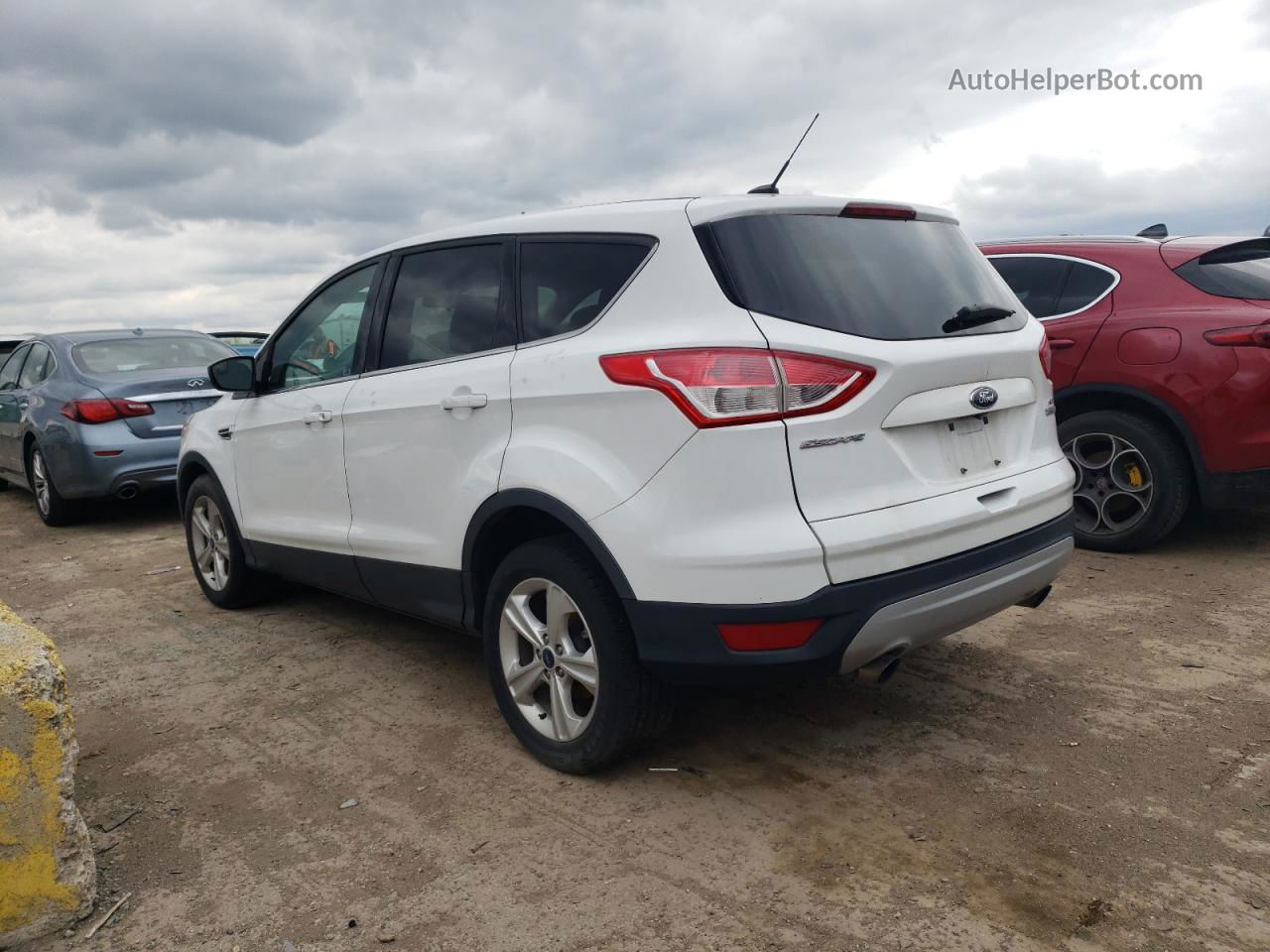 2015 Ford Escape Se White vin: 1FMCU0GX3FUC63634