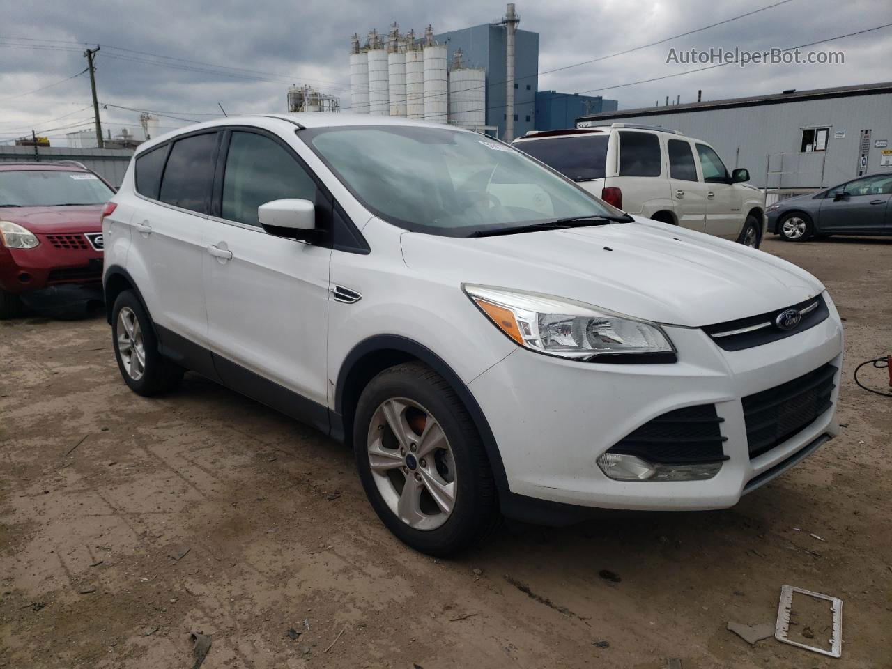 2015 Ford Escape Se White vin: 1FMCU0GX3FUC63634