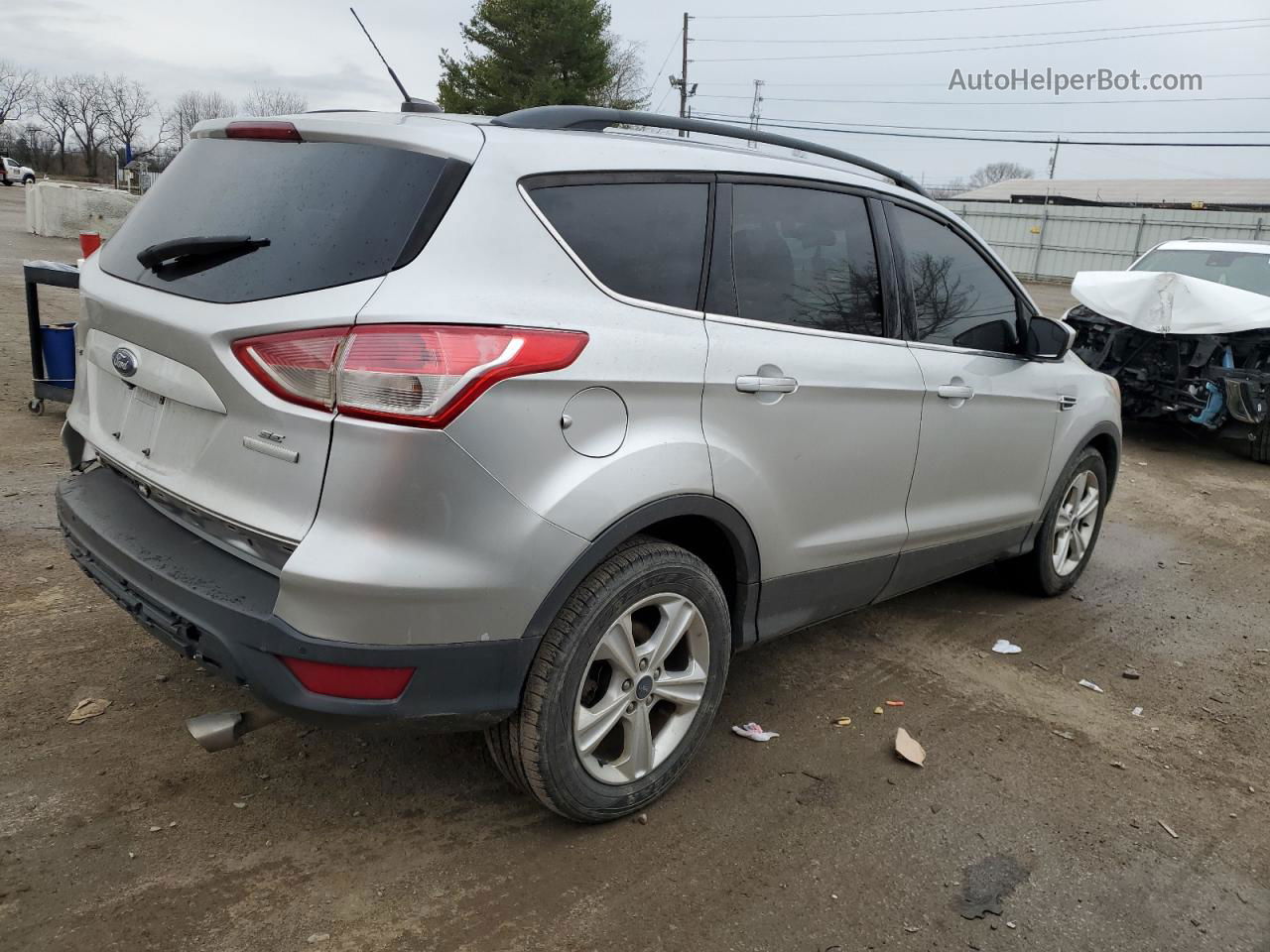 2016 Ford Escape Se Gray vin: 1FMCU0GX3GUB94915