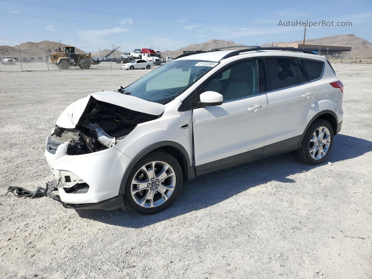 2013 Ford Escape Se White vin: 1FMCU0GX4DUB23847