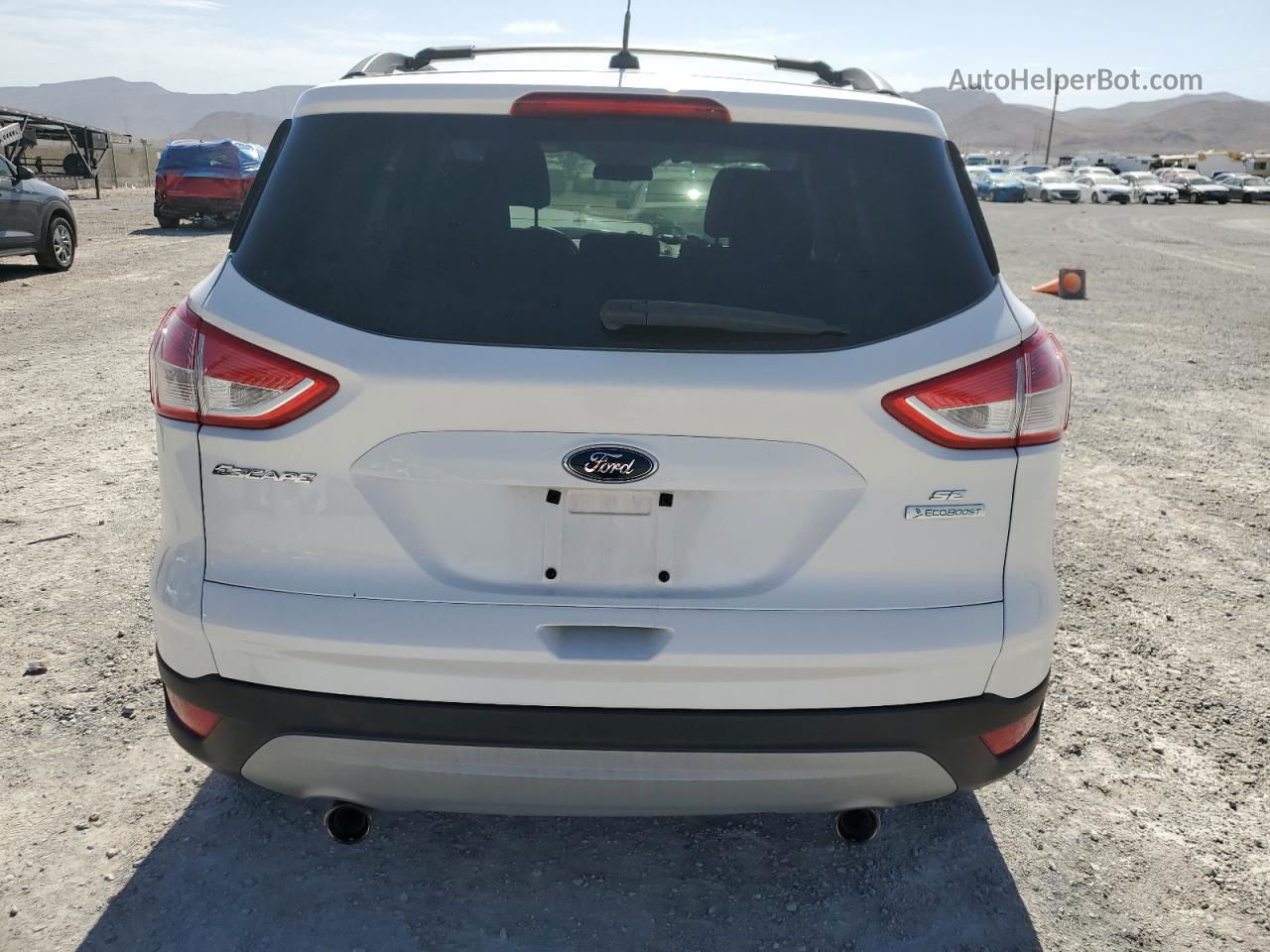 2013 Ford Escape Se White vin: 1FMCU0GX4DUB23847