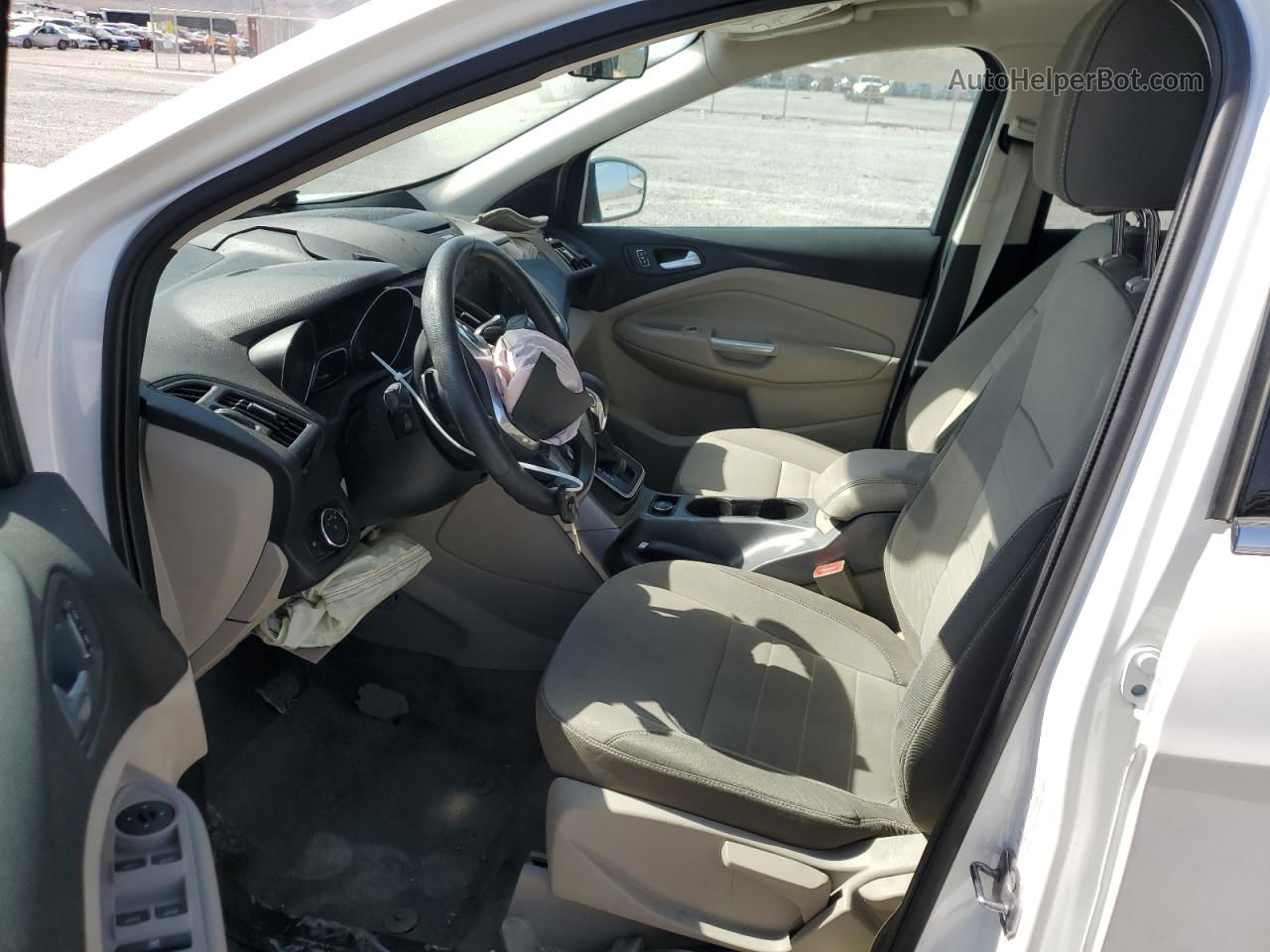 2013 Ford Escape Se White vin: 1FMCU0GX4DUB23847