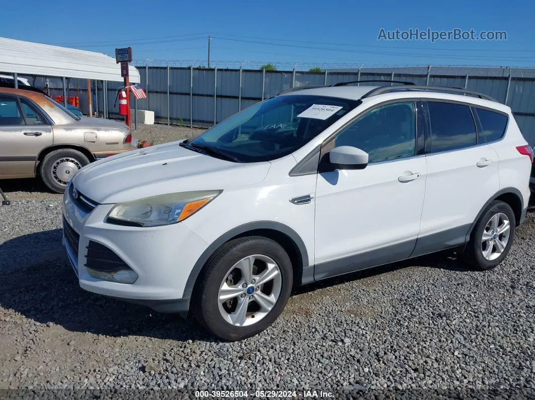 2013 Ford Escape Se White vin: 1FMCU0GX4DUB28272