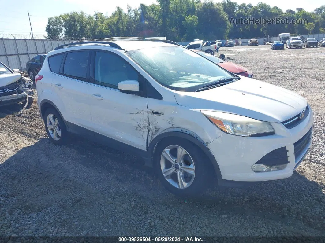 2013 Ford Escape Se White vin: 1FMCU0GX4DUB28272