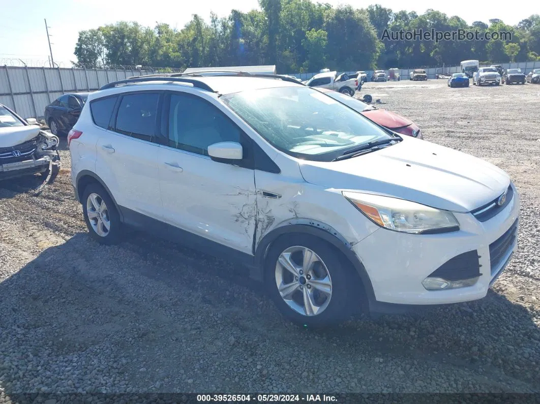 2013 Ford Escape Se White vin: 1FMCU0GX4DUB28272