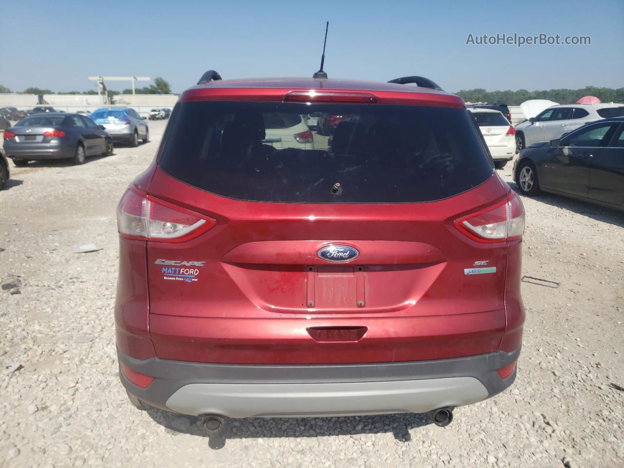 2013 Ford Escape Se Red vin: 1FMCU0GX4DUB81134