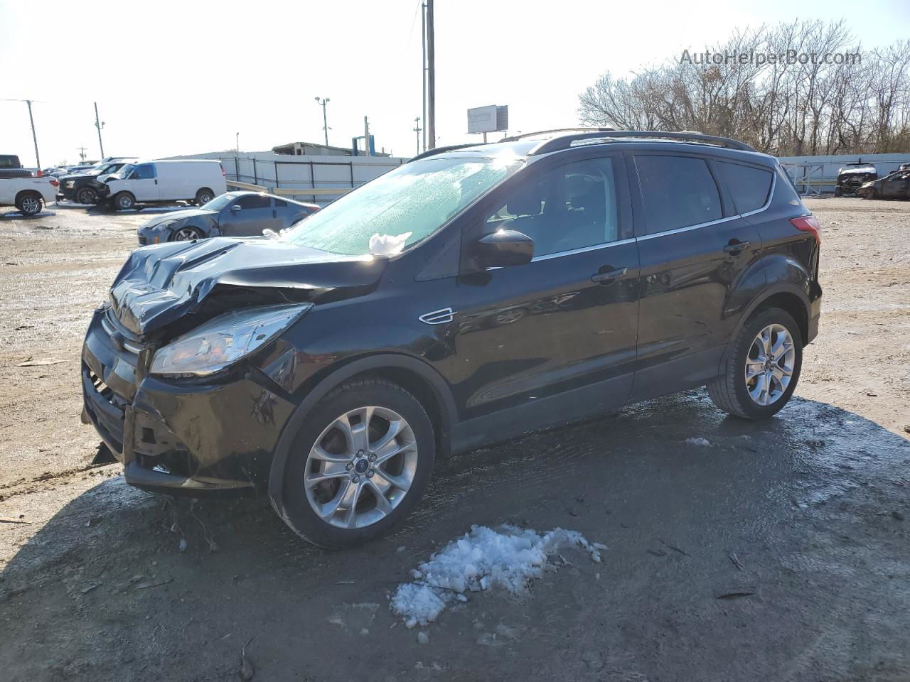 2013 Ford Escape Se Black vin: 1FMCU0GX4DUD68891