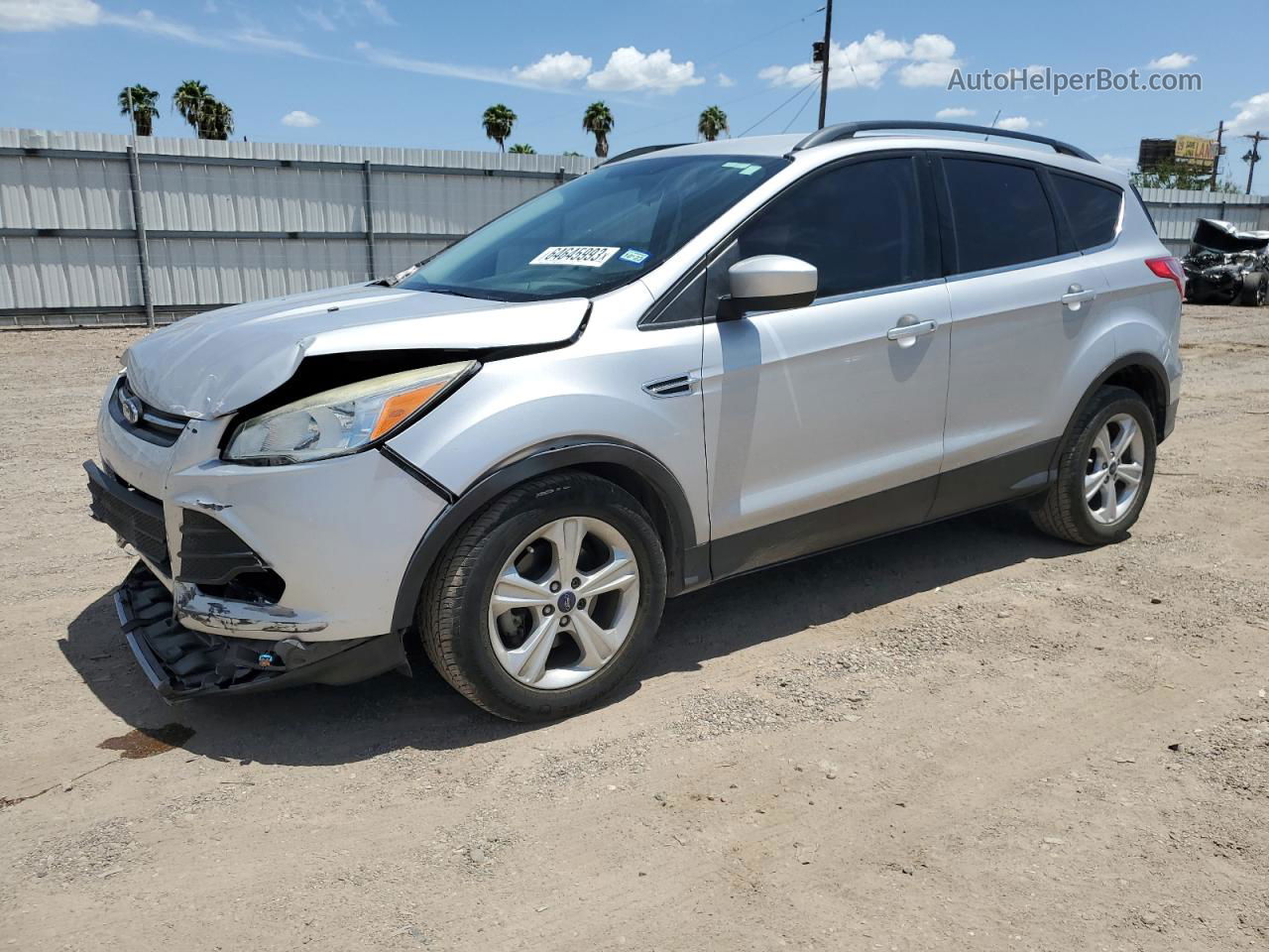 2014 Ford Escape Se Серебряный vin: 1FMCU0GX4EUA52392