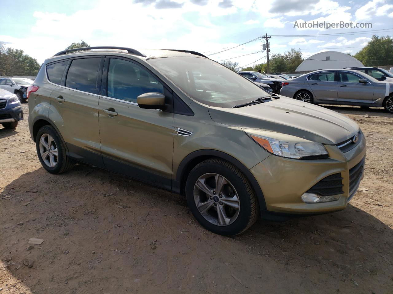 2014 Ford Escape Se Green vin: 1FMCU0GX4EUA96747