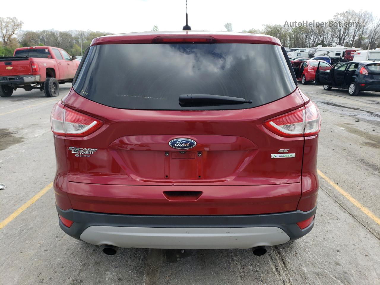 2014 Ford Escape Se Red vin: 1FMCU0GX4EUB98212