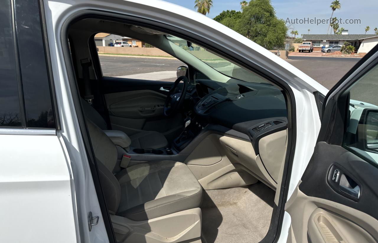 2014 Ford Escape Se White vin: 1FMCU0GX4EUD33141