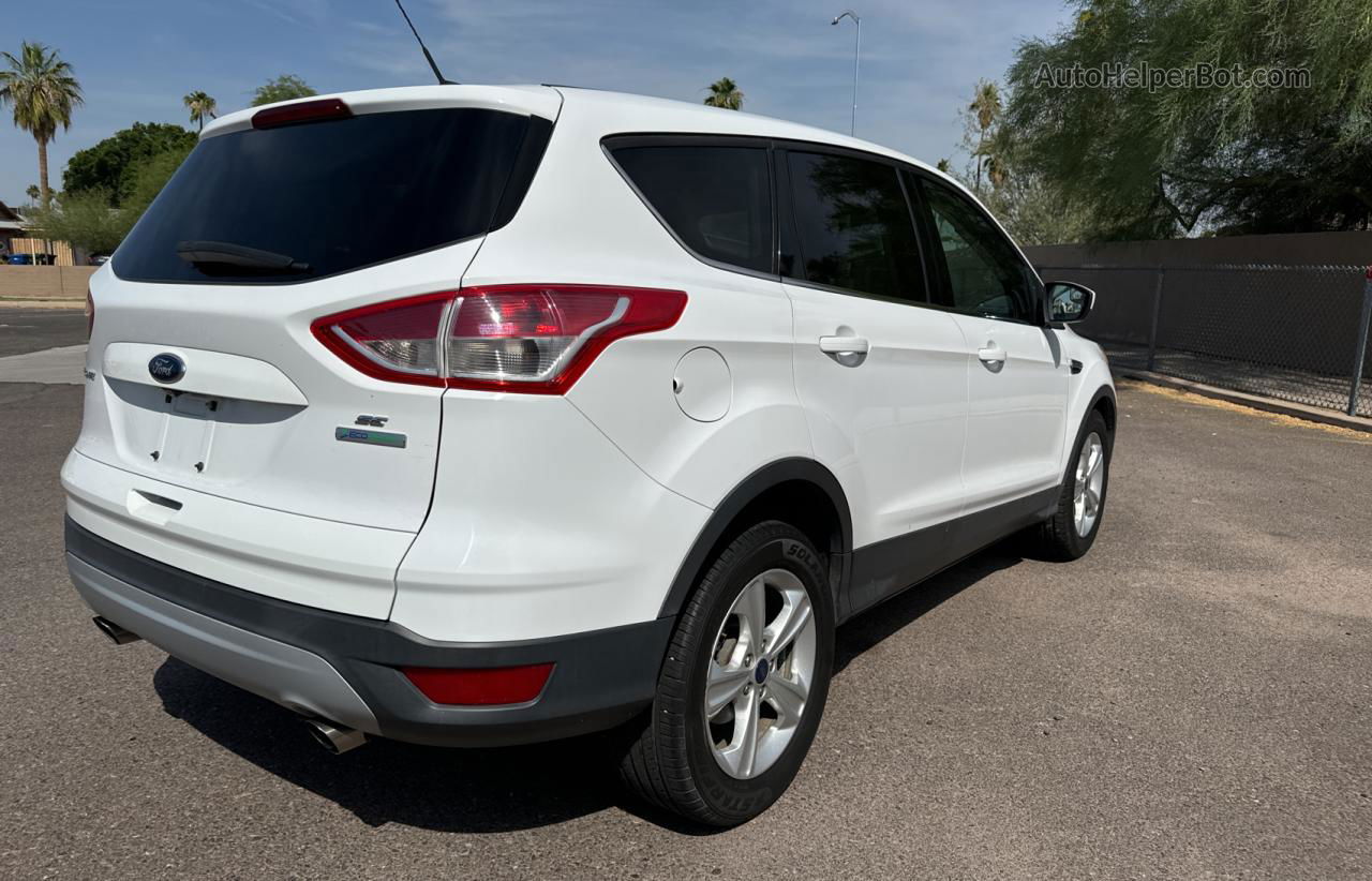 2014 Ford Escape Se White vin: 1FMCU0GX4EUD33141