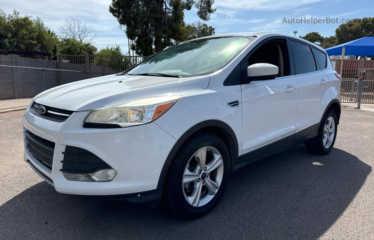 2014 Ford Escape Se White vin: 1FMCU0GX4EUD33141