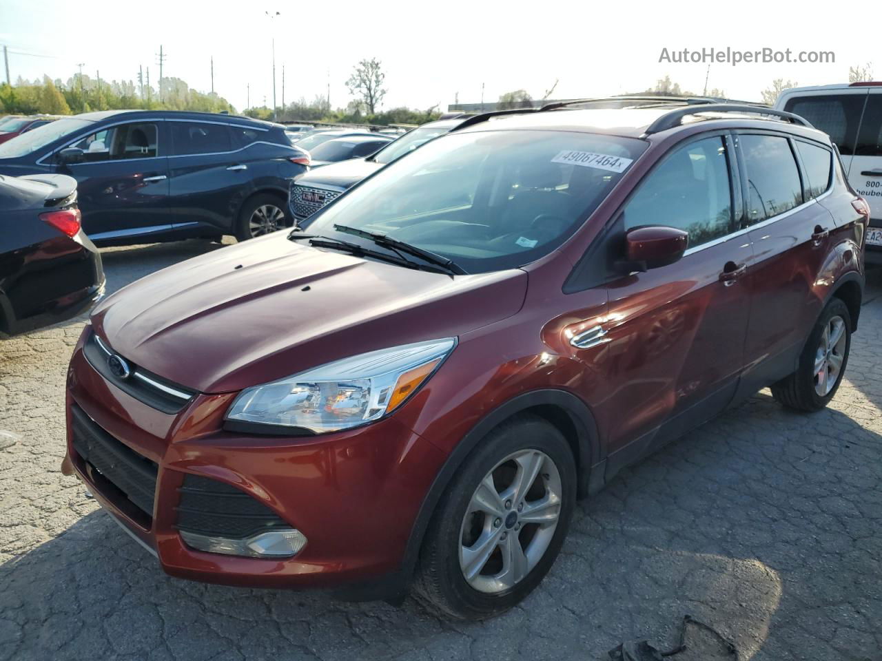 2014 Ford Escape Se Maroon vin: 1FMCU0GX4EUE28072