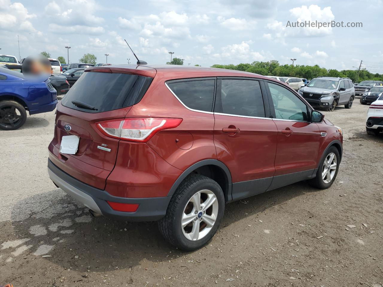 2015 Ford Escape Se Burgundy vin: 1FMCU0GX4FUA24464