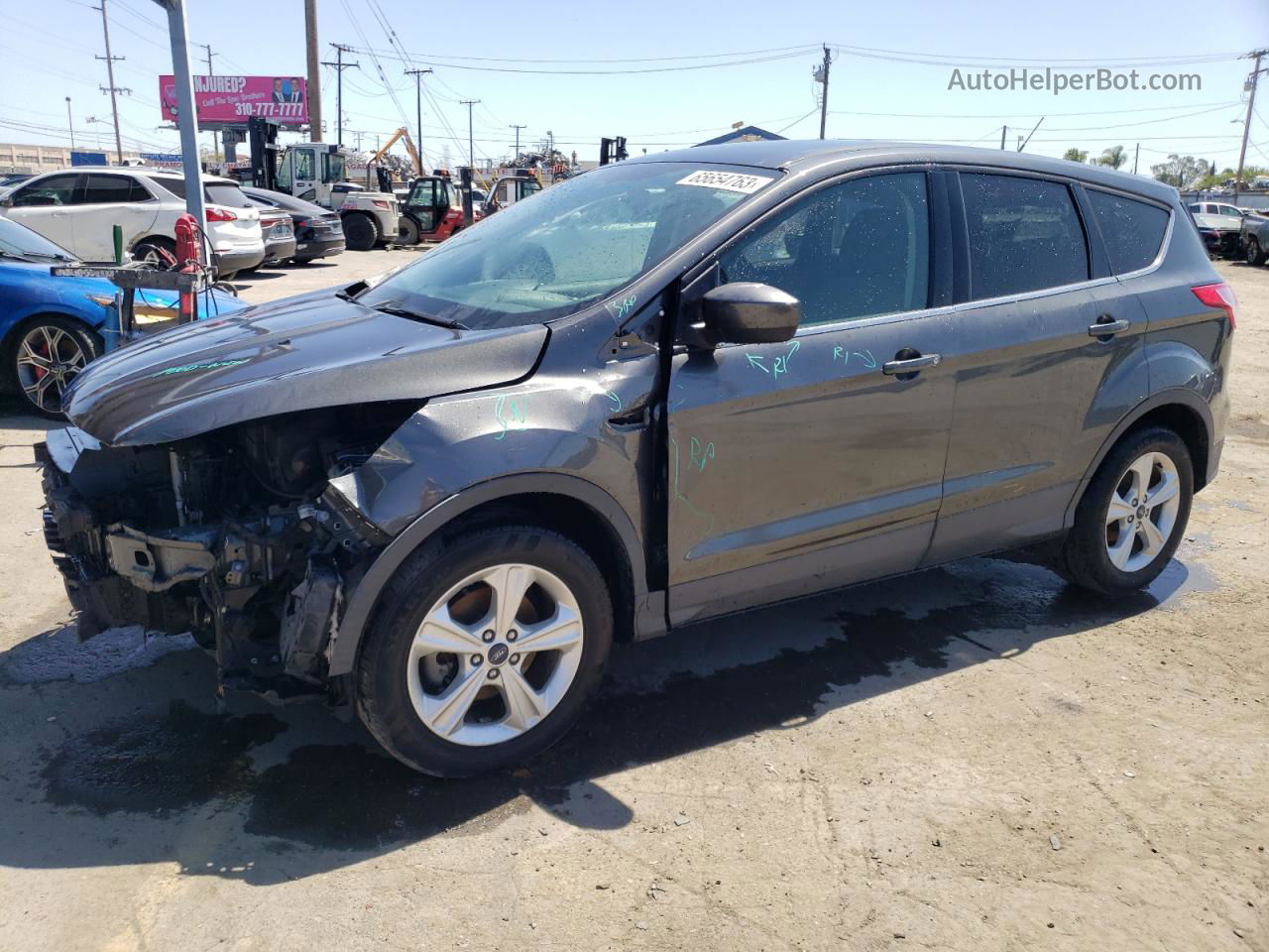 2015 Ford Escape Se Серый vin: 1FMCU0GX4FUA52782