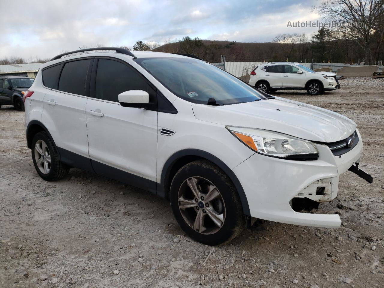 2015 Ford Escape Se White vin: 1FMCU0GX4FUA93994