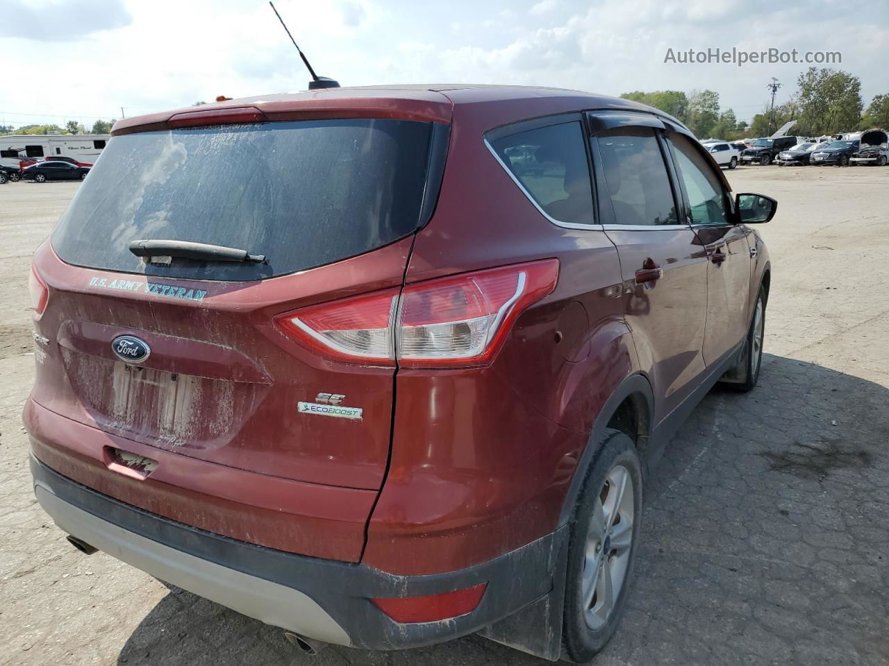 2015 Ford Escape Se Red vin: 1FMCU0GX4FUB40165